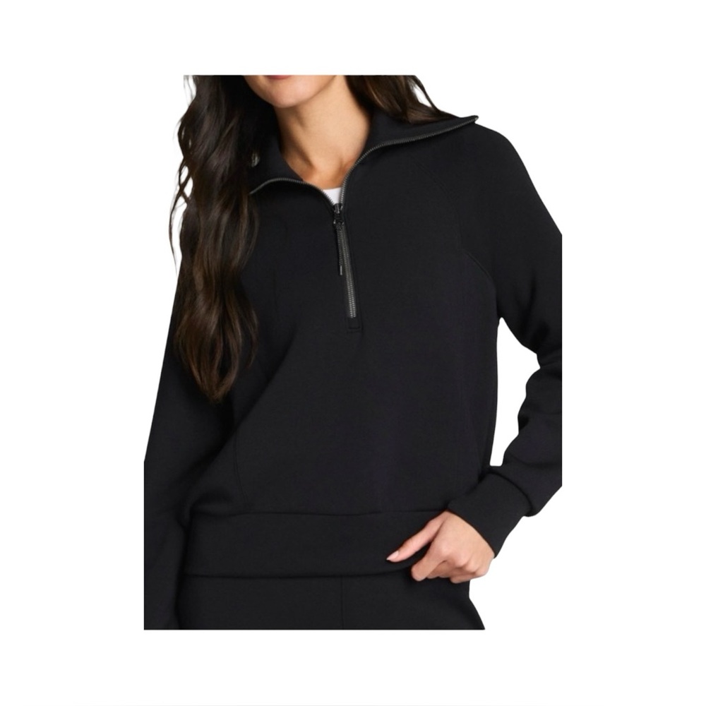 Spanx Air Essentials Half Zip Athleisure Comfy Sweatshirt